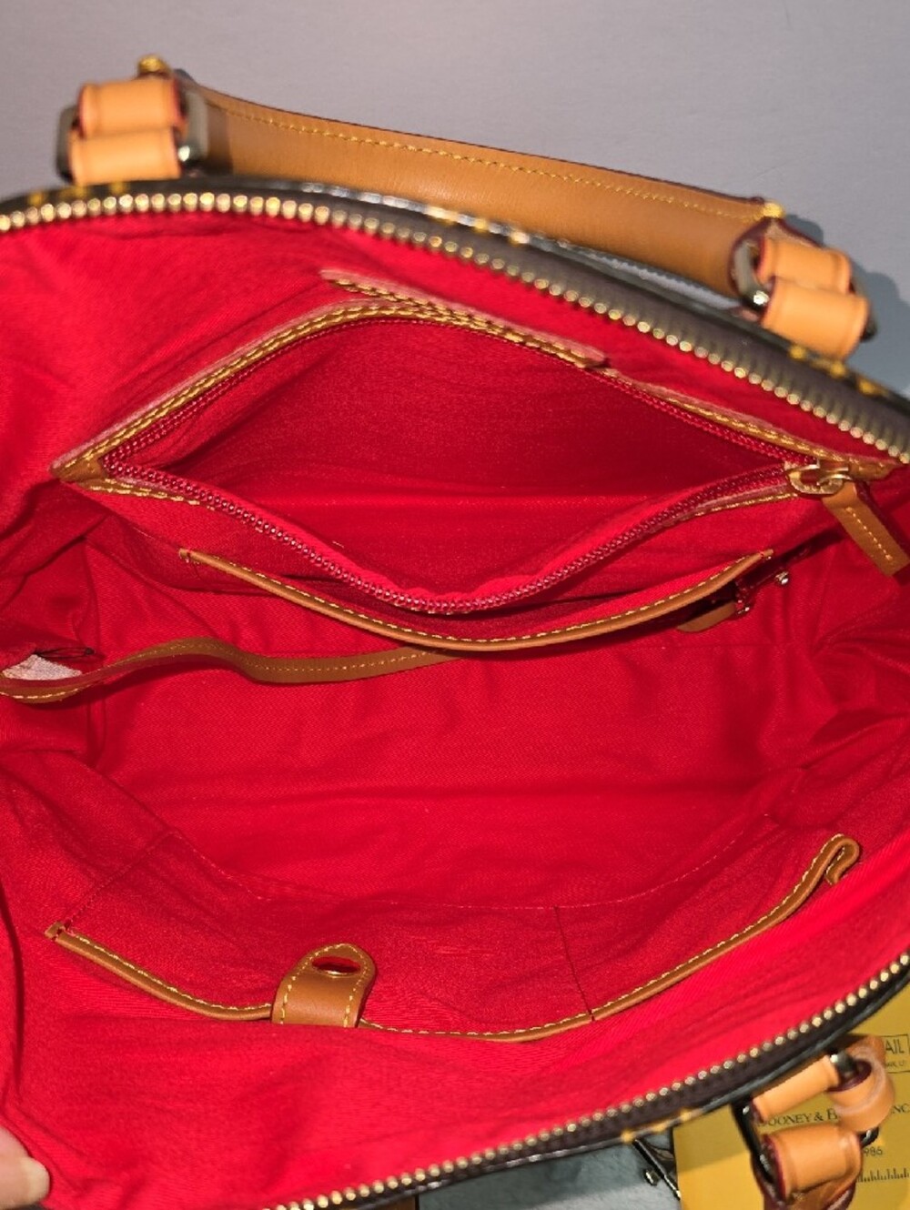 Dooney & Bourke Signature Satchel - Picture 5 of 11